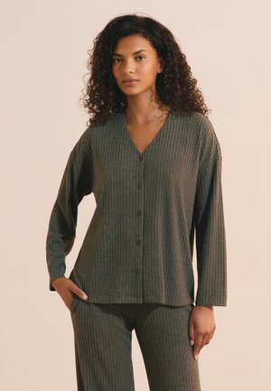 Etam, BRIELLA - Pyjamashirt - dark grey