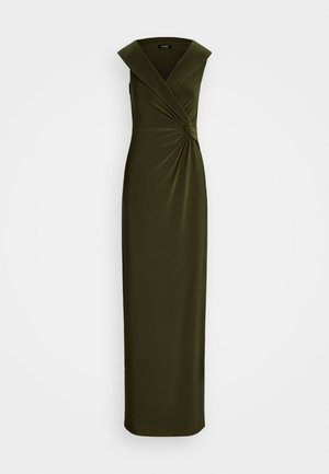 Lauren Ralph Lauren, JERSEY OFF THE SHOULDER GOWN - Vestido de fiesta - botanic green