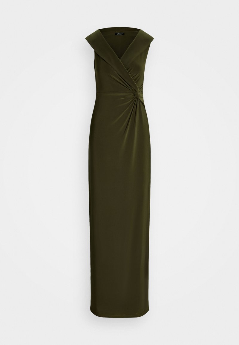 Lauren Ralph Lauren JERSEY OFF THE SHOULDER GOWN - Abiti per occasioni speciali - botanic green