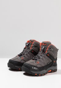 CMP KIDS RIGEL MID TREKKING SHOES WP UNISEX - Fjellsko - stone/orange