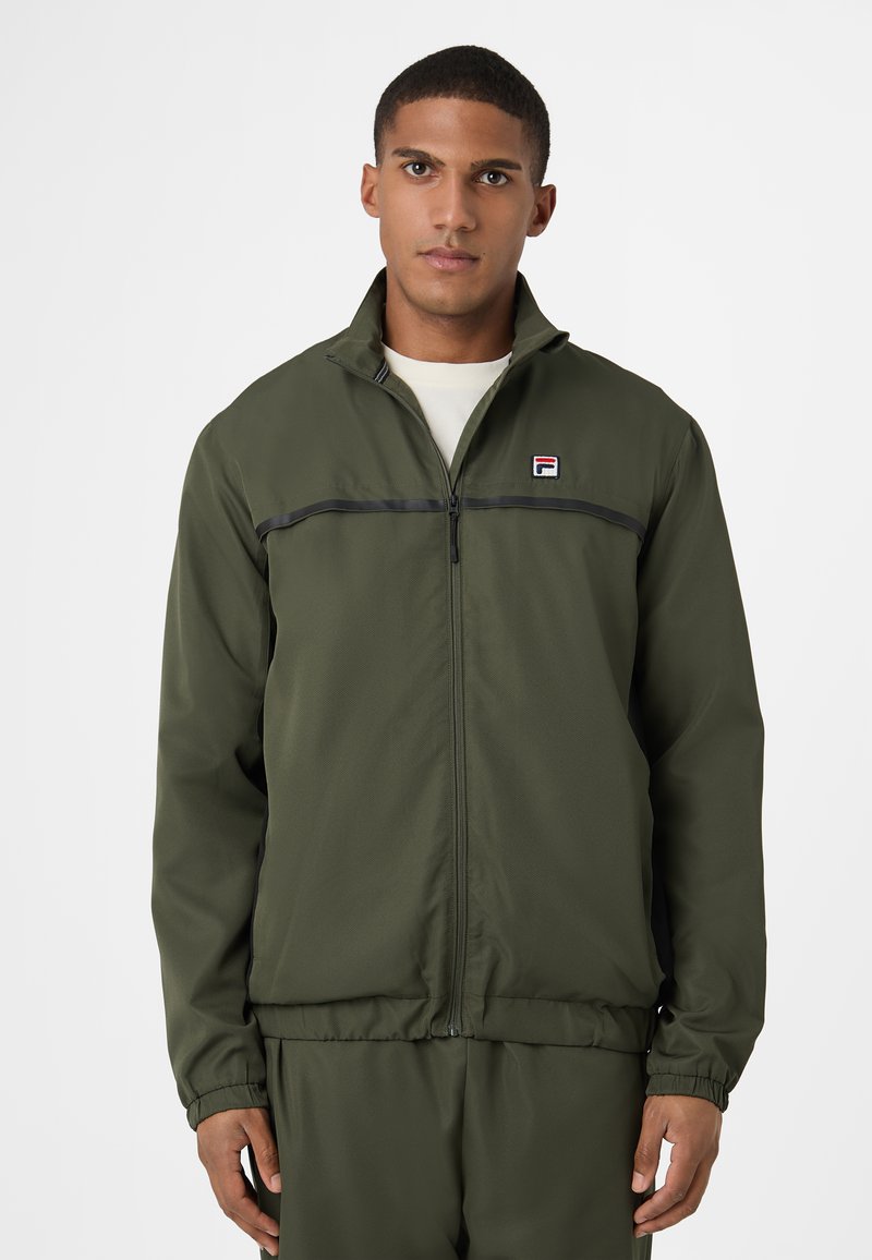 Fila APPAREL SAN SIRO REGULAR BLOCKED TRACK - Chaqueta de entrenamiento - deep depths black
