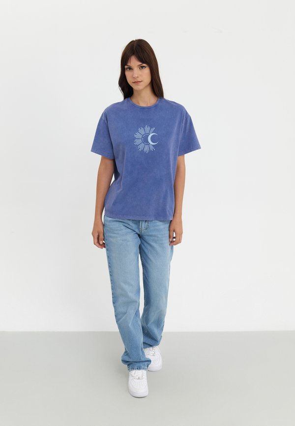 Print T-shirt - dark purple3