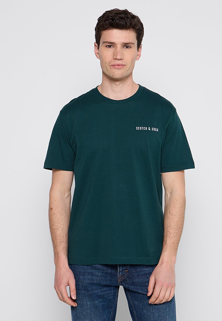 Scotch & Soda T-shirt print petrol