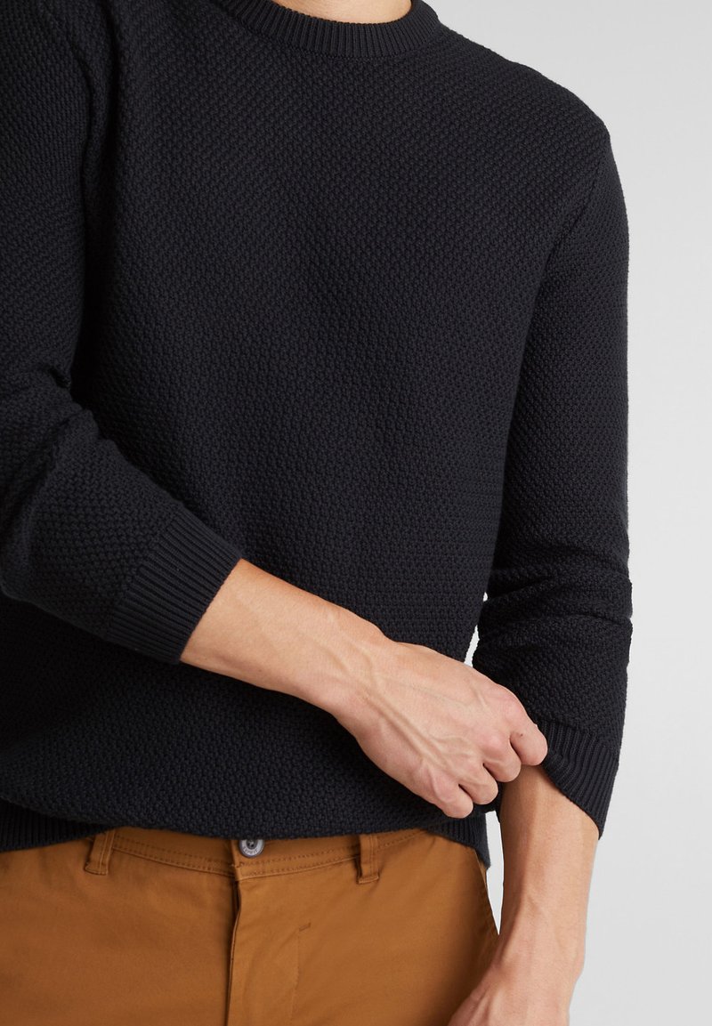 Herren Strickjacken | edc by Esprit Strickpullover black/schwarz - DR33365 Herren Strickjacken | edc by Esprit Strickpullover black/schwarz - DR33365