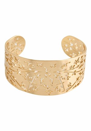 FLORAL DETAIL CUFF - Armband - gold tone