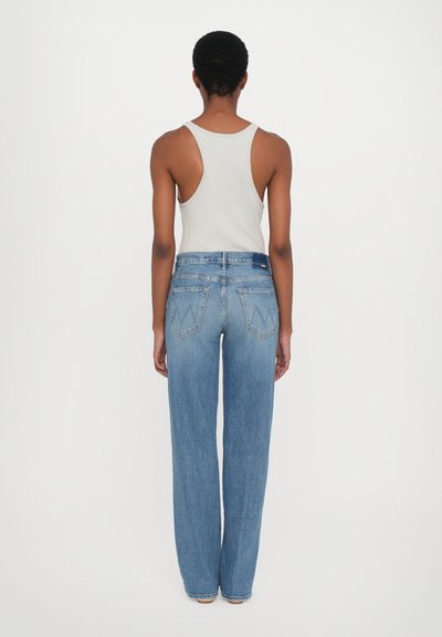 Mother MID RISE TUNNEL VISION SNEAK SUPERIOR - Široke kavbojke - blue denim