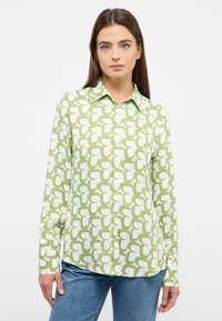 Eterna VISKOSEBLUSE - REGULAR FIT - Button-down blouse - grün