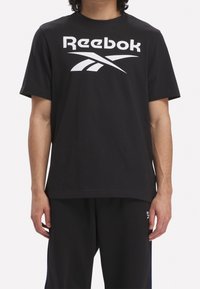 Reebok Triko s potiskem - black