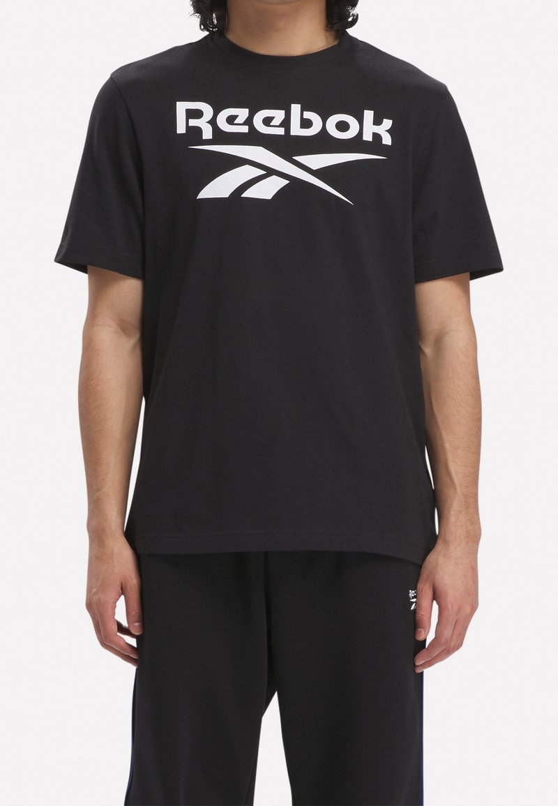 Reebok Triko s potiskem - black