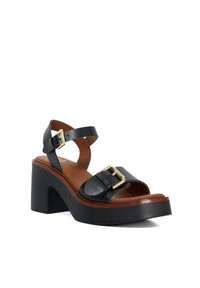 Dune London JUPITER - Sandalen met plateauzool - black