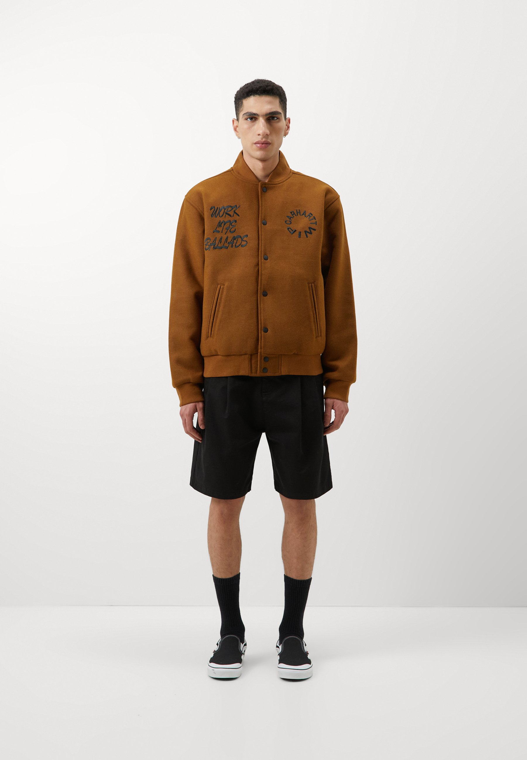 Carhartt WIP WORK VARSITY - Bomber Jacket - deep h brown/brown 