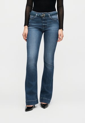 Pinko FLORA FLARE MEDIUM - Τζιν Bootcut - lavaggio medio scuro