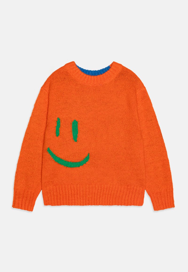 Molo BELLO DOUBLE FACE UNISEX - Džemper - orange/blue