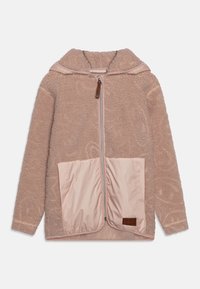 Molo UBERTO WITH HOOD AND ZIPPER UNISEX - Giacca in pile - soft mushroom