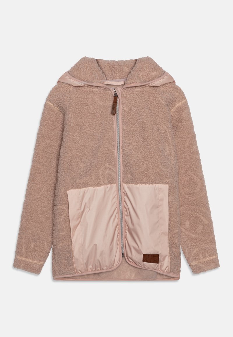 Molo UBERTO WITH HOOD AND ZIPPER UNISEX - Giacca in pile - soft mushroom