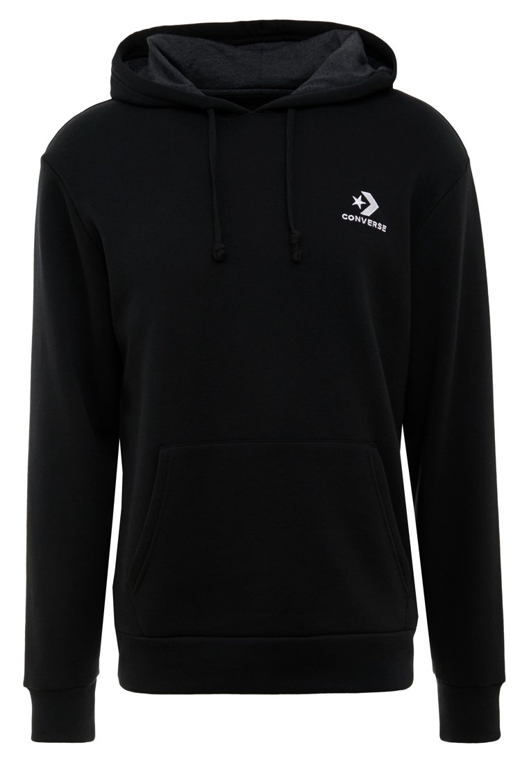 Converse STAR CHEVRON HOODIE Sweat à capuche black Sweat Graphique Converse Star Chevron Noir