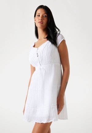 GAZE A-LINIE - Shirt dress - weiß