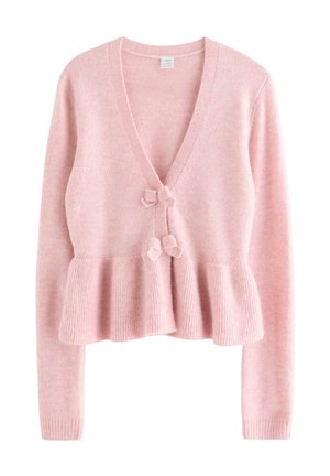 Lindex, LINDEX CARDIGAN WITH PEPLUM DESIGN LINDEX - Cardigan - light pink