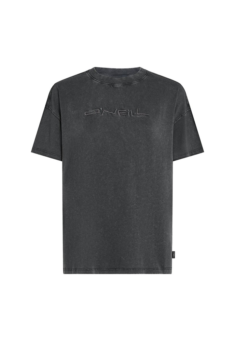 O’Neill T-shirt print gemêleerd zwart