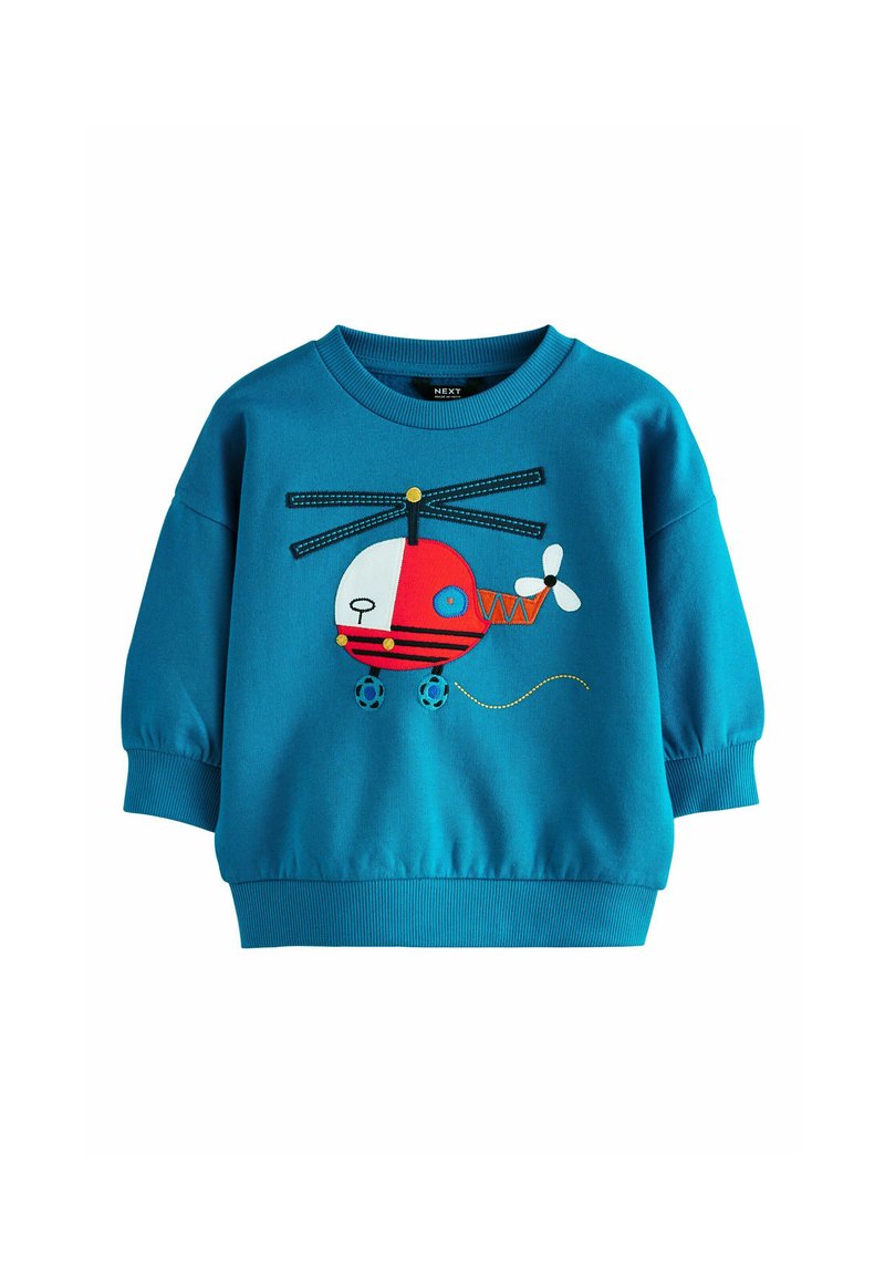 Next EMBROIDERED CREW NECK - REGULAR FIT - Mikina - blue