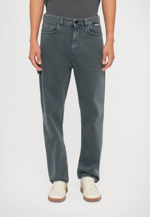 Straight leg jeans - blu/grigio
