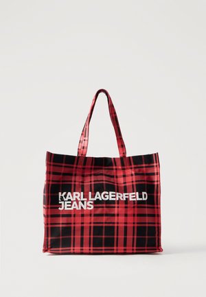 Karl Lagerfeld Jeans, LOGO - Чанта за пазаруване - red/back