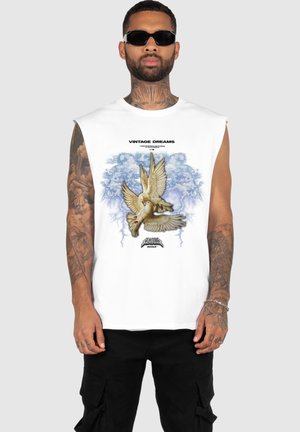 MJ Gonzales VINTAGE DREAMS - SLEEVELESS TEE - Top - white