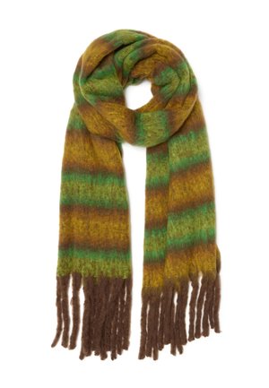Sjaal - brown green