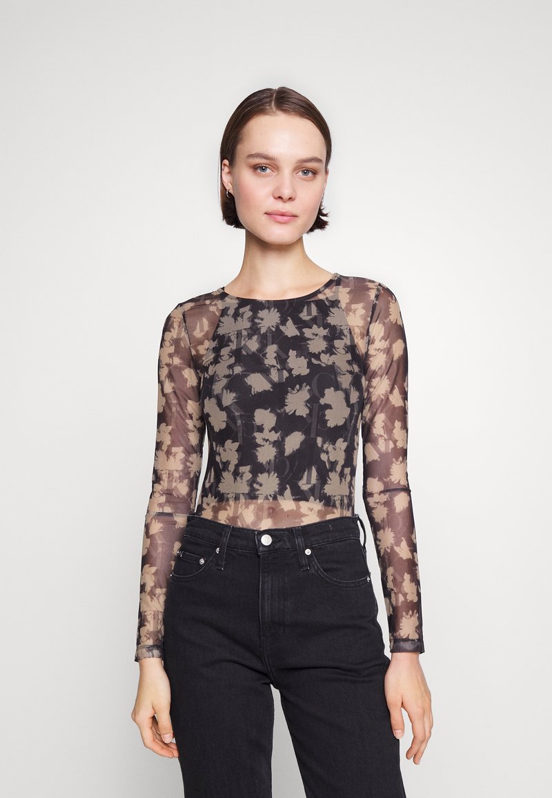 Calvin Klein Jeans ALL OVER BODY Longsleeve beige Zalando.nl