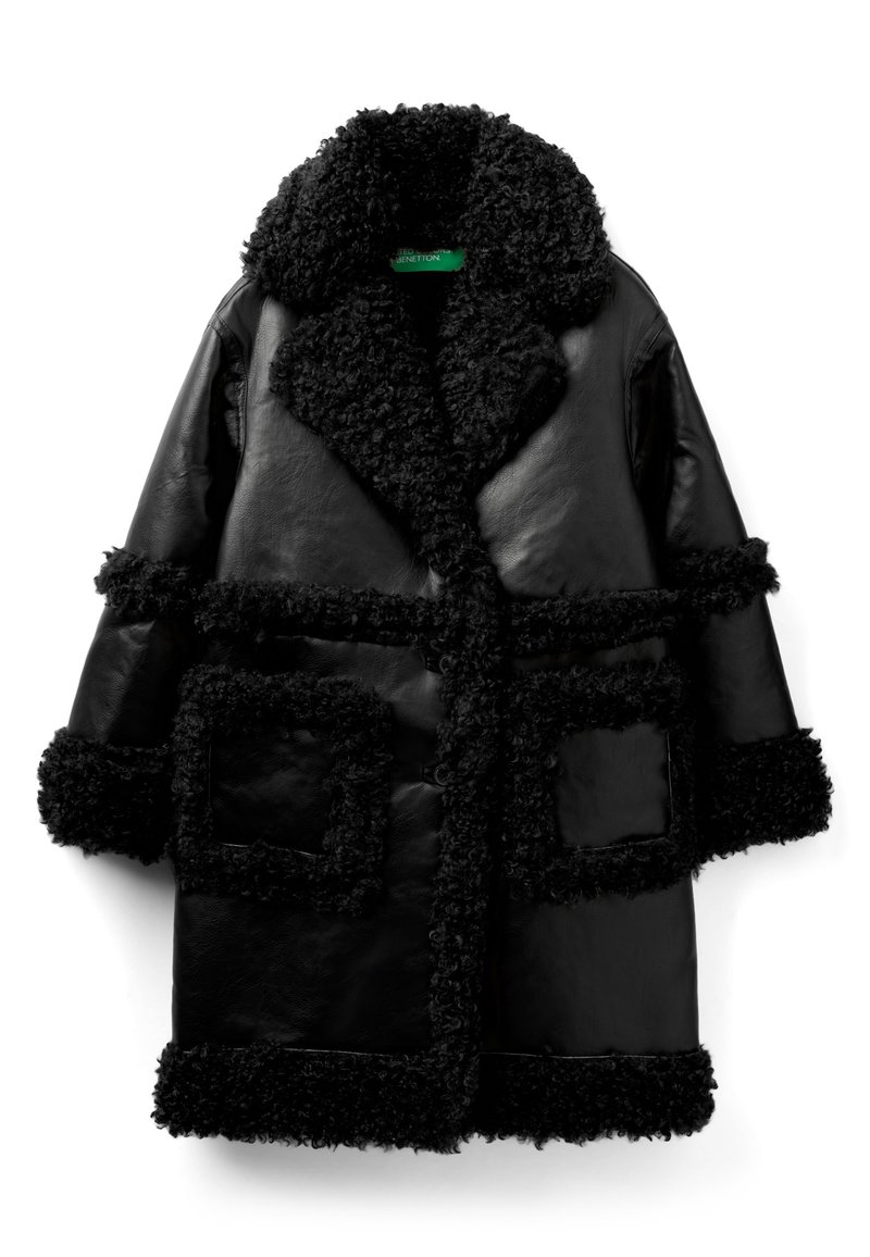 United Colors of Benetton Wintermantel zwart