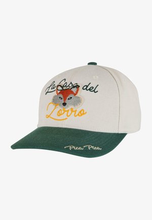 PICA PICA CASA ZORO - Șapcă - offwhite green