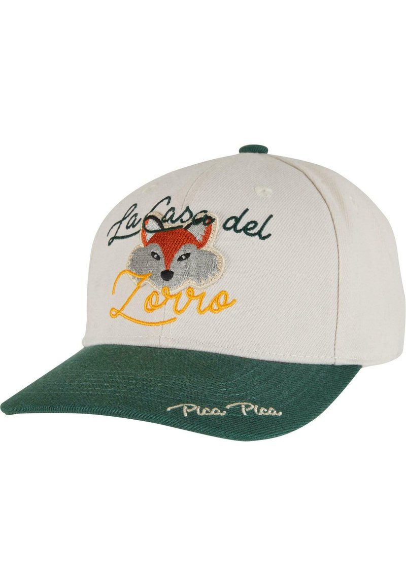 PICA PICA CASA ZORO - Șapcă - offwhite green