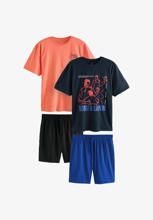 Next, REGULAR FIT - GRAPHIC SHORT SLEEVE JERSEY PYJAMAS SET 2 PACK . - Pidžaamad - orange/black