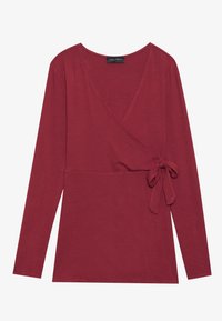 Long sleeved top - dark red