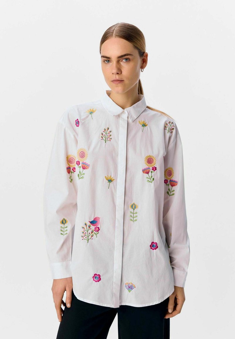 Object - Button-down blouse - white, Enlarge