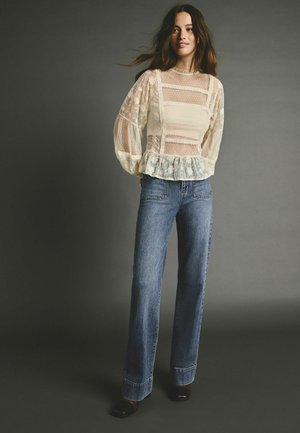 PATCH POCKET WIDE LEG - Jeans Relaxed Fit - dark blue