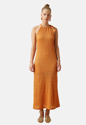 HALTER NECK  - Maxikleid - mustard