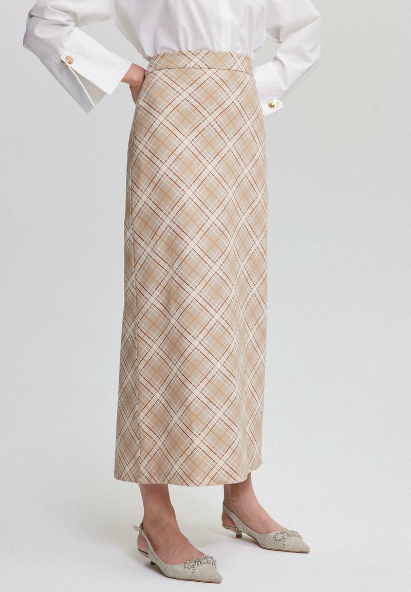 Touché Privé Fustă maxi - beige