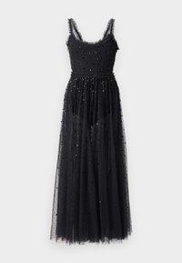 SEQUIN GISELLE SMOCKED ANKLE GOWN - Cocktailjurk - graphite