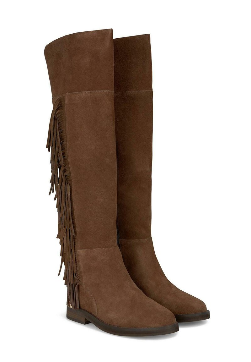 Suède Botte A Frange Camel Alma En Pena Bottes De Cowboy Motard