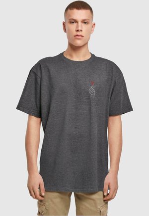 HEART HEAVY OVERSIZED  - T-Shirt print - charcoal