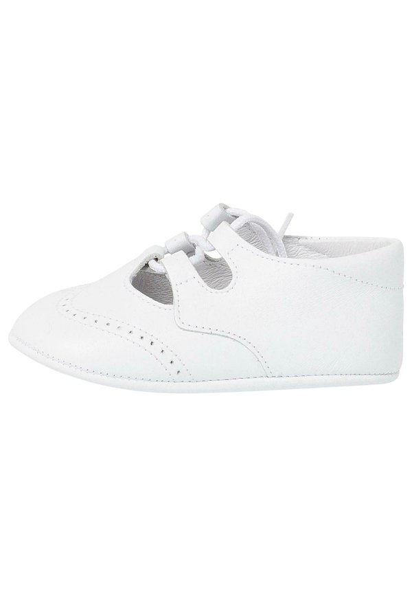 ZAPATO INGLESITO BEBÉ DE PIEL - Lauflernschuh - blanco