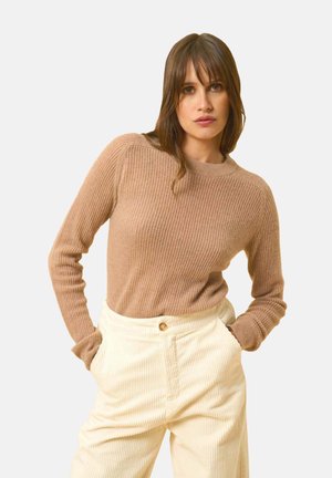 Strickpullover - heather camel