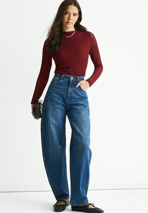 MID RISE BARREL  - Relaxed fit jeans - blue