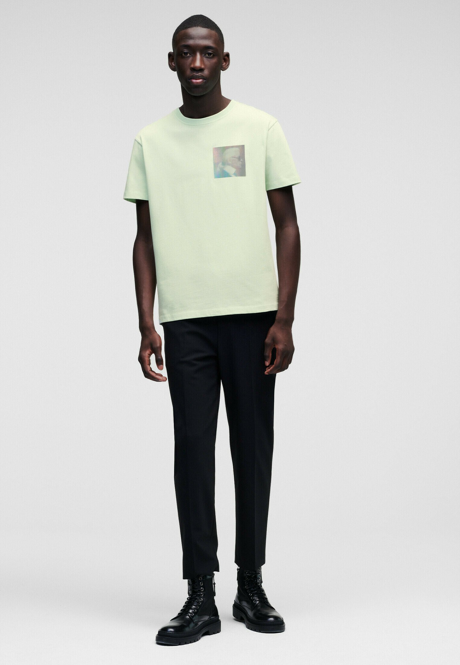 KARL LAGERFELD T-Shirt print - 651 pastel gree/hellgrün