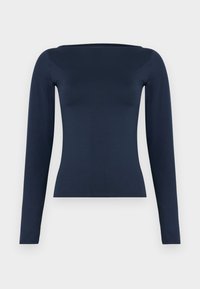 FLAT SLASH NECK - Μπλούζα με μακριά μανίκια - blue
