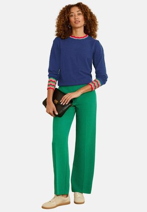REGULAR FIT - RAINBOW CUFF  - Strickpullover - blue