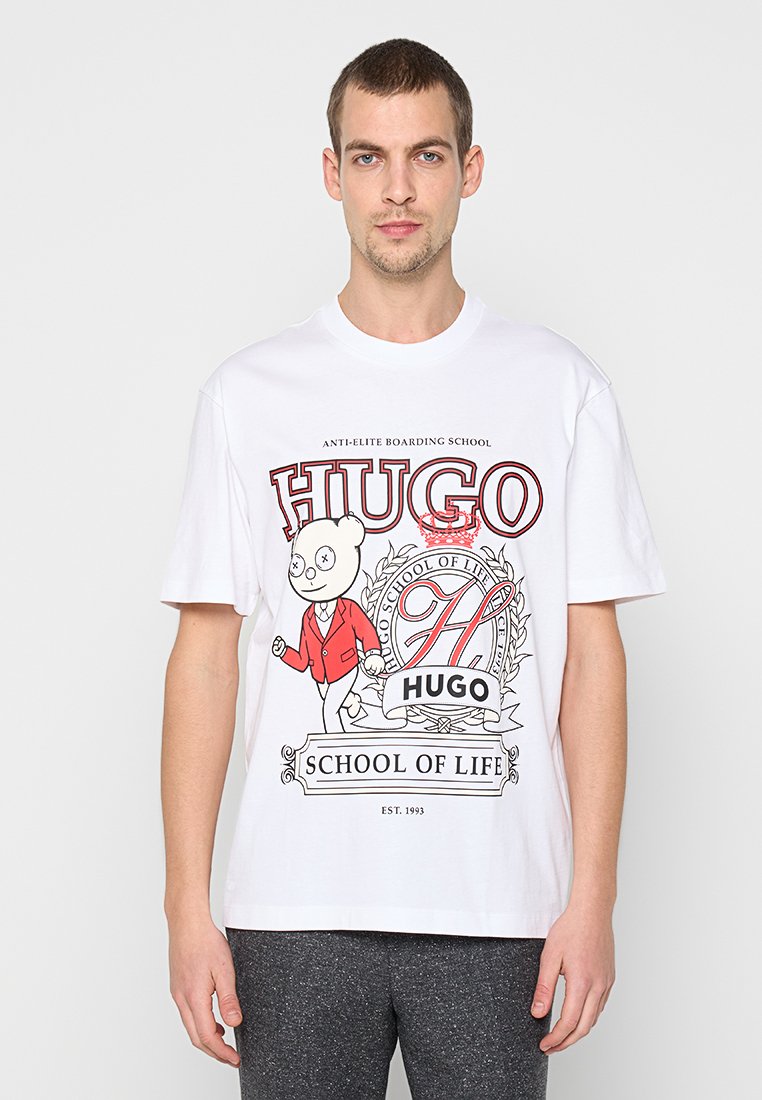 HUGO T-shirt print wit