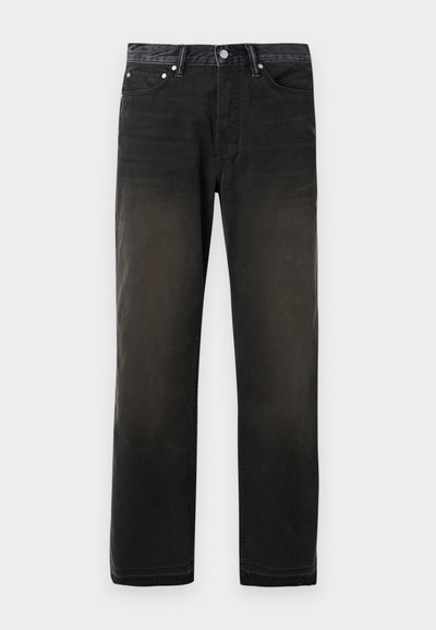 Evisu RONT PANEL - Traperice opuštenog kroja - black