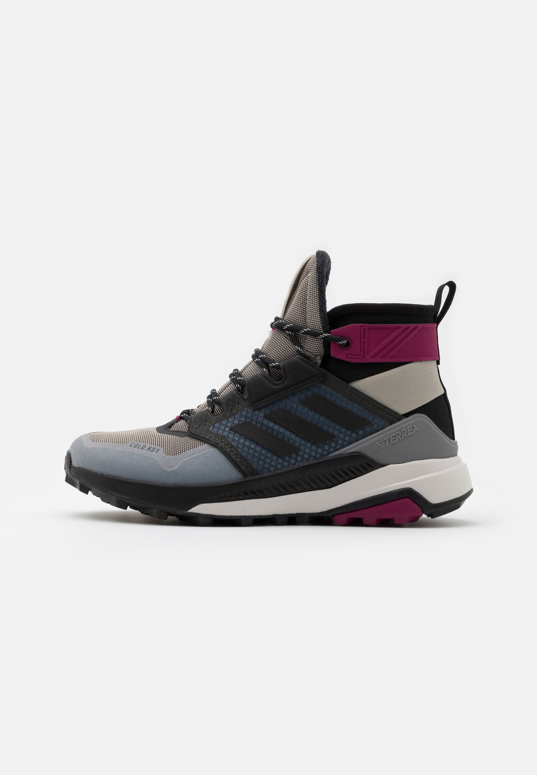 adidas TERREX TRAILMAKER MID COLD.RDY WANDERSCHUHE - Outdoorschoenen - metal grey/core black/power berry adidas TERREX TRAILMAKER MID COLD.RDY WANDERSCHUHE - Outdoorschoenen - metal grey/core black/power berry